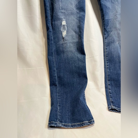 883 Police Jeans Mens W34 L30 Blue Moriarty Biker Distressed Denim Slim Stretch - Picture 7 of 15